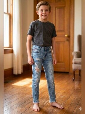 NX3 Very Distressed Skinny Jeans Child Size M